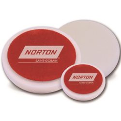 Norton skumsvamp polerrondell hard hvit plan